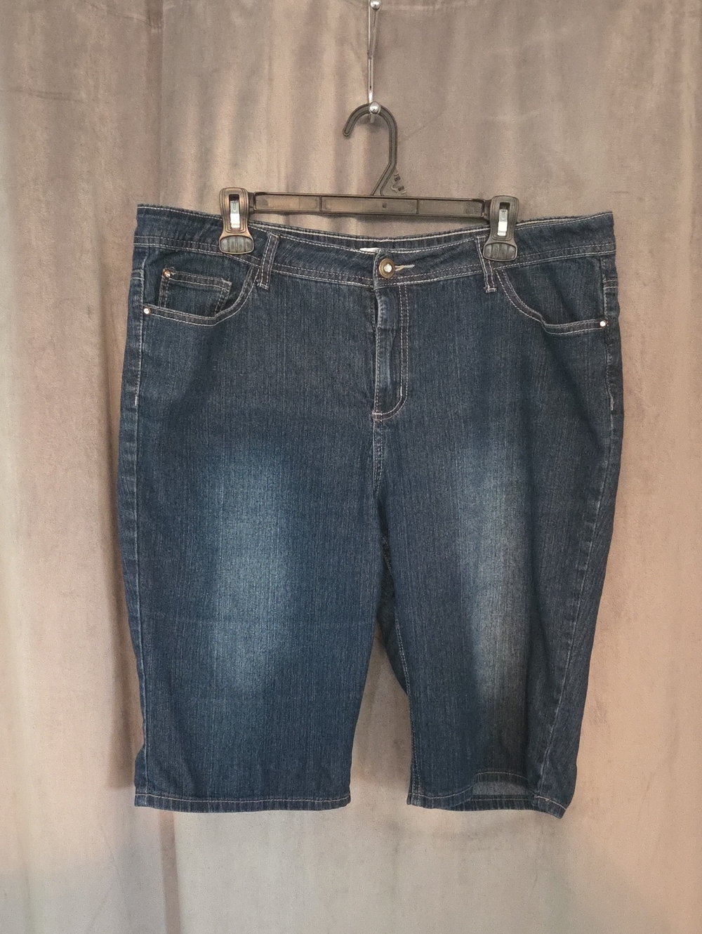 cleo Size 16 Dark Blue Denim Jean Shorts